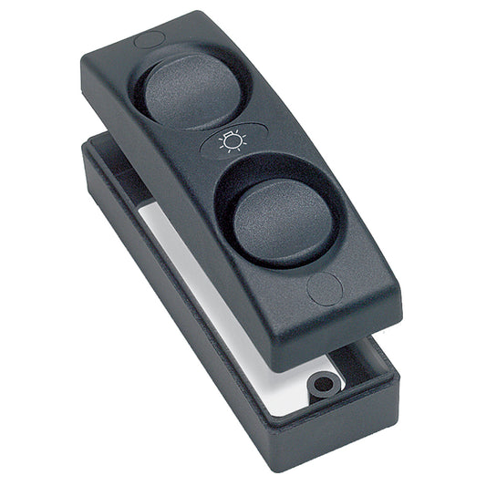 BEP Contour 1100 Series Double Interior Switch - On/Off - Black