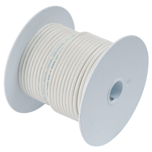 Ancor White 18 AWG Tinned Copper Wire - 100'