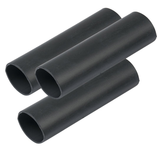 Ancor Heavy Wall Heat Shrink Tubing - 3/4" x 3" - 3-Pack - Black