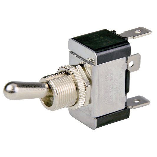 BEP SPDT Chrome Plated Toggle Switch - ON/OFF/ON