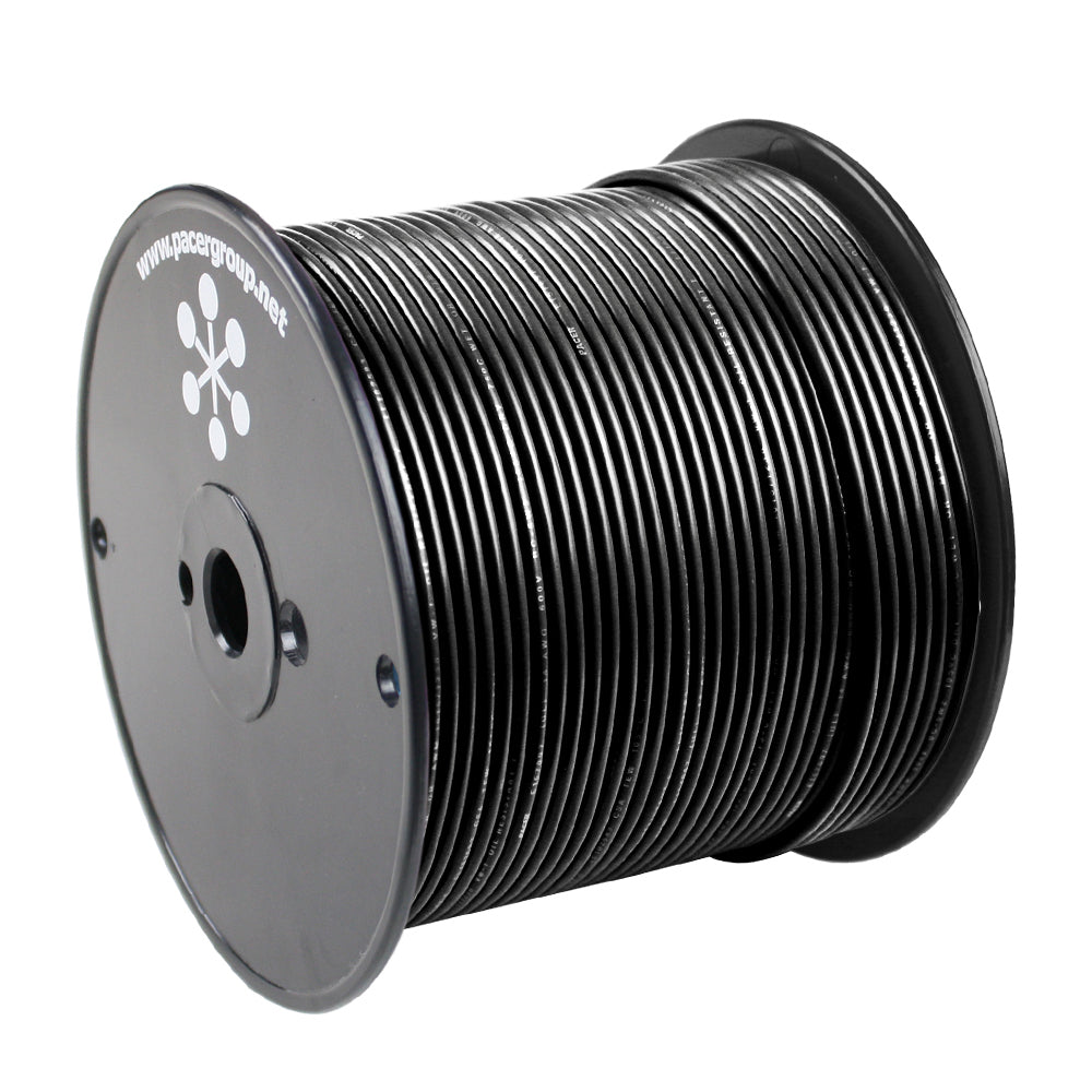 Pacer Black 8 AWG Primary Wire - 500