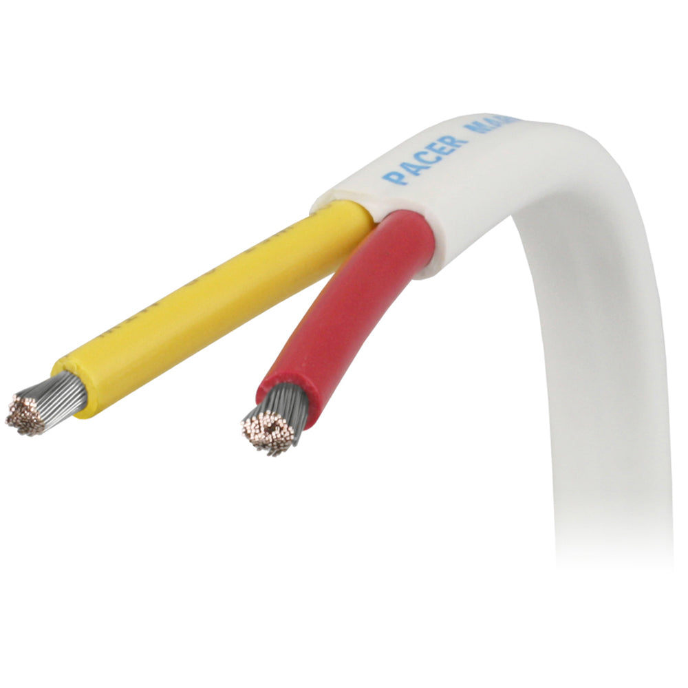 Pacer 18/2 AWG Safety Duplex Cable - Red/Yellow - 100