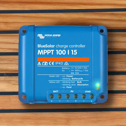 Victron BlueSolar MPPT Charge Controller - 100V - 15AMP - UL Approved